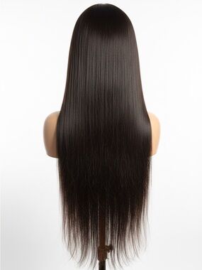 Sleek Long Straight Women's Wig - Black